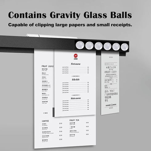 origreen 2 12 Inch, 2p) Pieces Ticket Holder Receipt Holder for Restaurant Refrigerator, No Drill Restaurant Order