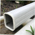 OSALADI 6 Pcs Gutter Cleaner - Drain Nozzle Sleeve, Gutter Brush, Downspout Guard, End Caps, White Metal Rubber