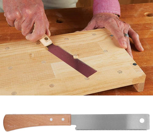 Small Hand Saw, Woodworking Flush Cut Trim Saw with Wood Handle, Household Cutting Tool