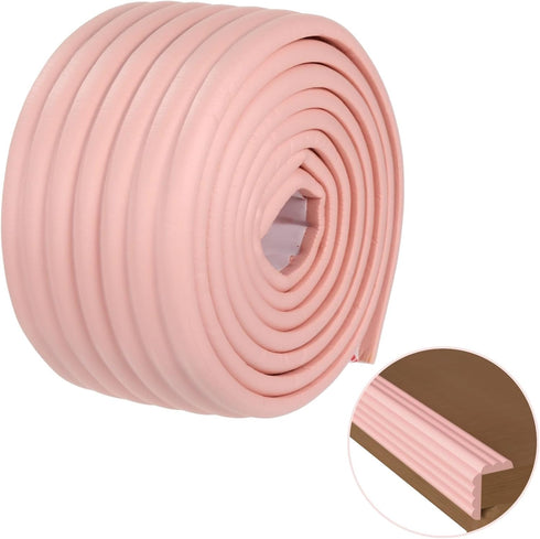 Calolin Bunk Bed Ladder Cover, Pink Soft Foam Double Layer Safety Padding with Self Adhesive Backing, Non Slip Stair