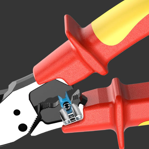 LAOA Long Nose Pliers, 1000 Volt VDE Insulated Electrician's Pliers with Stripping, Cutting, Clamping Features