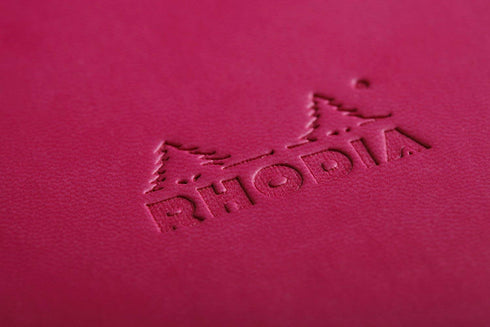 Rhodia Rhodiarama Webnotebook - Lined 96 sheets, 5 1/2 x 8 1/4, Raspberry Cover