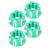VGEBY 4pcs RC Hex Nuts, M4 Aluminum Alloy Wheel Hex Nuts for D3 D4 1/10 RC Car, Green
