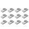 12pcs M8 Solid Half Moon Nuts Washer Spacer Furniture Hardware Accessories for Furniture Connect (Length 27mm x Width