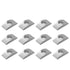 12pcs M8 Solid Half Moon Nuts Washer Spacer Furniture Hardware Accessories for Furniture Connect (Length 27mm x Width