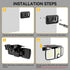 223 IP65 3 360Wide Solar Lights Outdoor with Motion Sensor, LED Security Light, Waterproof LED Floodlight, Adjustable