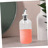 500ml 16oz Happyyami Glass Mouthwash Dispenser Kit with Cup Bathroom Accessories for Home Use Easy Pour Spout