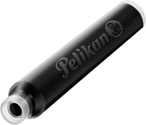 Pelikan 4001 TP/6 Brilliant Black Ink Cartridges for Fountain Pens, 0.8ml, 12 Pack (330803)