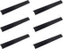 LC LICTOP 6pcs Black Mount Finger Edge Pull, 350mm/13.78" Concealed Handle for Home Kitchen Door, Hole Distance: