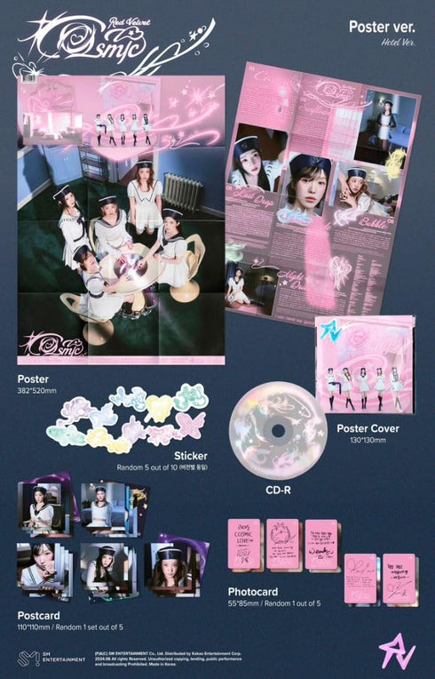 Red Velvet Cosmic Album (Poster Hotel Ver)