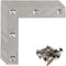 Stainless Steel L Shape Flat Corner Brace Bracket for Wood, Metal Fixing