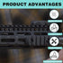 T Nut Screw Replacement Sets with Thread Locking Screws, Wrench and Nuts - Compatible with Standard Rail Systems,
