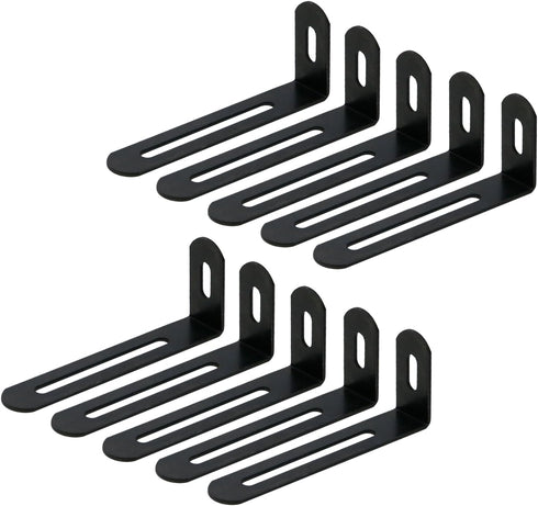 KUMGROT 10pcs L Bracket Corner Brace Stainless Steel Adjustable Corner Brackets 90
