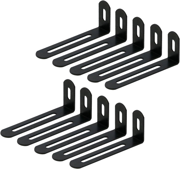 KUMGROT 10pcs L Bracket Corner Brace Stainless Steel Adjustable Corner Brackets 90