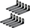 KUMGROT 10pcs L Bracket Corner Brace Stainless Steel Adjustable Corner Brackets 90