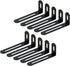 KUMGROT 10pcs L Bracket Corner Brace Stainless Steel Adjustable Corner Brackets 90