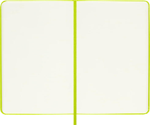 Moleskine Classic Notebook, Hard Cover, Pocket (3.5" x 5.5"), Plain/Blank, Lemon Green, 192 Pages