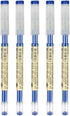 sencoo 5 Pack Blue Gel Ink Pen - Extra Fine Point Ballpoint Pens 0.35mm for Office School Stationery