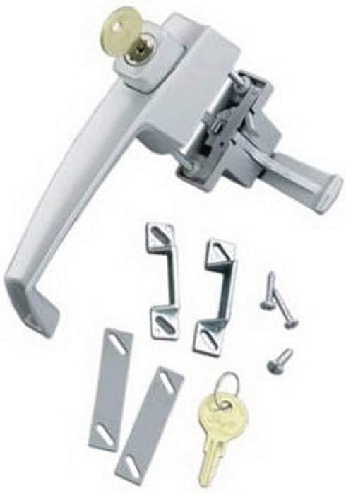 Wright Products VK333X3 Tie Down Keyed Push Button Door Latch for Storm and Screen Doors, Aluminum