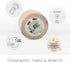 1.4" 2", Pack 2, Luminara Flameless LED Tea Light Candle, x of Birch, Pearl Ivory, Real Flame, Battery Operated