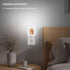 Jahiona White,0.5W LED Night Light Lamp with Smart Sensor Dusk to Dawn Sensor,Christmas Gingerbread Man for Winter