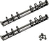 Semetall 2pcs A6 Notebook 6-Ring Binder Mechanism, Loose Leaf Binding Spines, Metal Clip Ring Binder Replacement Kit,