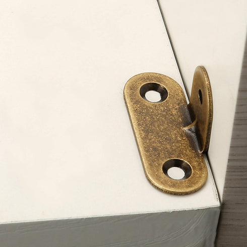 Quluxe 6 (1.37"x0.47"x0.62") Pcs Metal Corner Brackets Furniture Corner Protector Decorative Right Angle Corner Guards