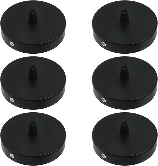 Geesatis 6Pcs Light Canopy Kit,Black Modern Pendant Light Canopy