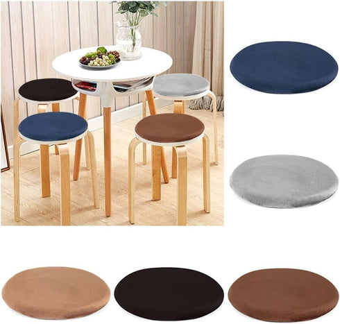 JIQHOHX 1/4 Packs 33 33cm(1 Pack)) Round Chair Cushion Soft Thicken Seat Cushion/Memory Foam Chair Pads Pillow