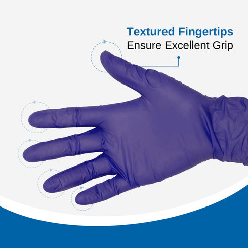 250 Count 4 HCS Nitrile Gloves (More Per Box) - Chemo Protection, Medical Gloves Disposable - Latex-Free Rubber Glove