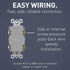 Legrand radiant 2097TRLACCD4 20 Amp GFCI Duplex Outlet, Self Test, Tamper Resistant, Light Almond (1 Count)