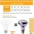BR25/R25 LED Can Light Bulbs, 9W Dimmable Flood Lights, 75W Equivalent, E26 Medium Base, 3000K Soft White, 4 Pack
