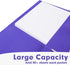 RAZCC 50 Pack Two Pocket Folders, Purple, Fit Letter Size Paper, Pockets for School Office Business Home