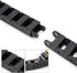 uxcell R18 10mm x 15mm Black Plastic Cable Wire Carrier Drag Chain, 1M Length for CNC
