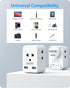 LENCENT EU to US Plug Adapter, European to USA Outlet Adaptor with 2 USB, Europe to American Outlet, 3-Sided Outlet