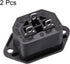 uxcell C13 Panel Mount Plug Adapter 250V AC 10A 3 Pins IEC Inlet Module Plug Power Connector, Pack of 2