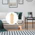 4pcs 5x12cm M8 NUOBESTY Solid Wood Furniture Legs Tapered Sofa Replacement Legs Threaded for Coffee Table Cabinet Tv