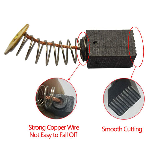 Carbon Brush Self Stop - 30Pcs 411# Replaceable Motor Carbon Brushes for Power Tool