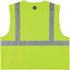Ergodyne Unisex - Class 2 Standard Solid Vest Zipper, Zippered Lime, XX-Large-3X-Large US