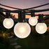 25FT Frosted White Lights G40 Globe Outdoor String Lights Patio Lights with