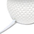 Simple Designs LT2084-PNK Mini Studded Texture White Ceramic Bedside Table Lamp, Pink