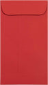 JAM PAPER #5.5 Coin Business Envelopes with Peel and Seal Closure, 3 1/8 x 5 1/2, Red, 25/Pack