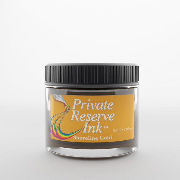 Private Reserve Ink Shoreline Gold Premium 60ml Fountain Pen Ink Bottle |