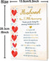 Beixian 50th 50 50th Romantic Anniversary Card for Husband, Funny Year Anniversary Card Gifts from Wife, Sweet Wedding