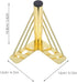 4pcs Set, 15cm WOONEKY Metal Furniture Legs Replacement Sofa and Coffee Table Support Feet, Gold Finish Cabinet and Tv