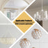 Omytie 6 Ft Heavy Duty Hanging Chain Kit with Connection Locks & Swag Ceiling Hooks for Lighting Fixture, Chandelier
