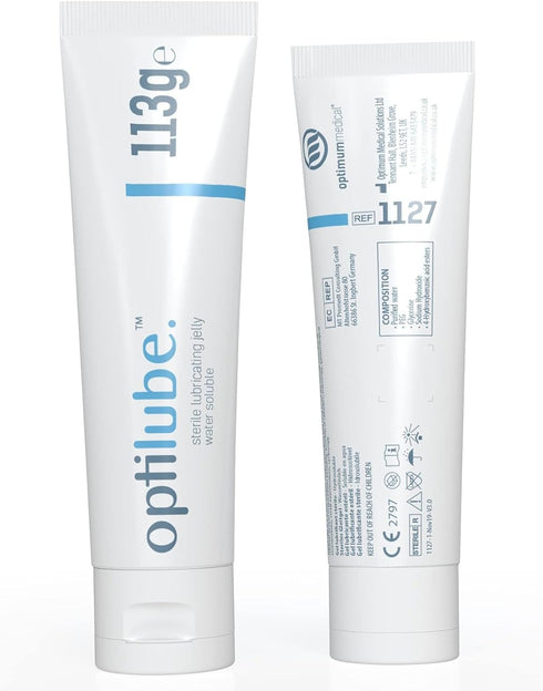 OptiLube Tubes (113g) - Sterile Lubricating Jelly for Insertion of Medical Devices