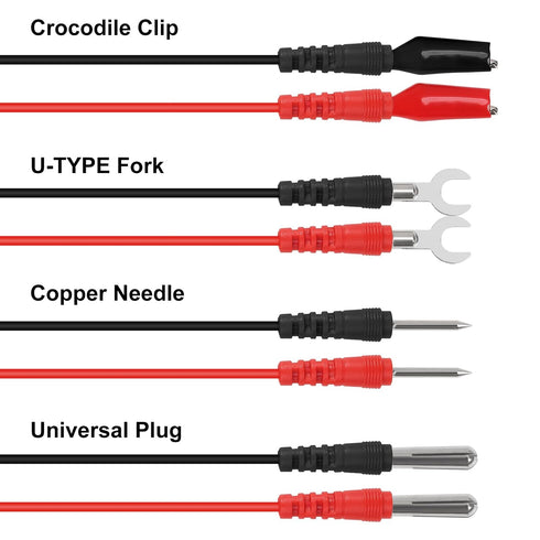 DIANN 2 Sets 16 in 1 Multimeter Test Leads Kit, Digital Probes & Leads Set with Alligator Clips for Electrical