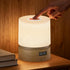 QDPKPI Nursery Night Light with Clock for Kids, Touch Lamp Bedside Desk Lamp,