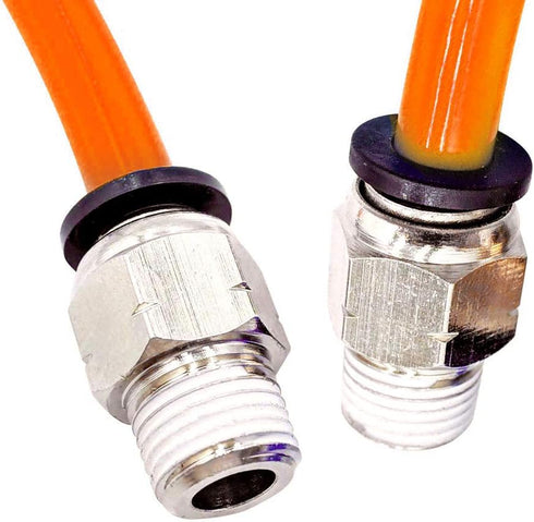 Beduan Male Straight Push to Connect Fittings, 10mm Tube OD x 1/2 Inch Male Thread, Pack of 10
